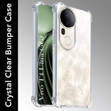 For Vivo T4 Ultra Shockproof Crystal-Clear Back Cover (Drop & Camera Protection | Hard Polycarbonate)