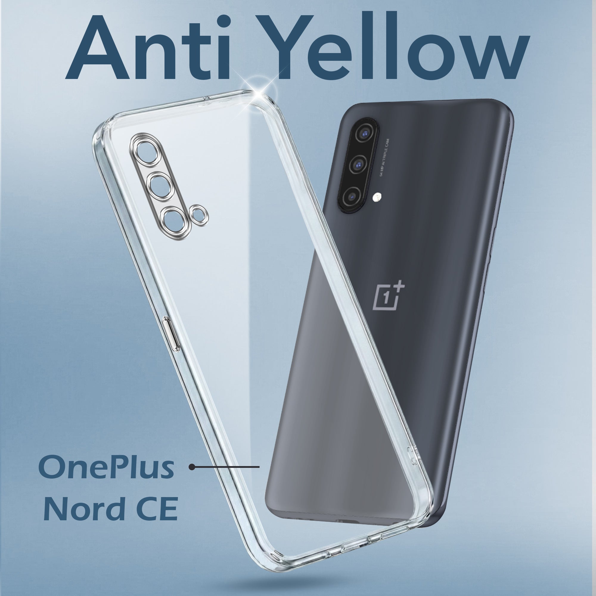 For OnePlus Nord CE 5G Back Cover Case (Hard Anti Yellow Clear Case | Drop & Camera Protection | Shockproof Polycarbonate)