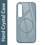 For Samsung Galaxy S24 FE Back Cover Case (Crystal Clear Case | MagSafe Wireless Charging Support | Hard Anti Yellow | Camera Protection Bump)