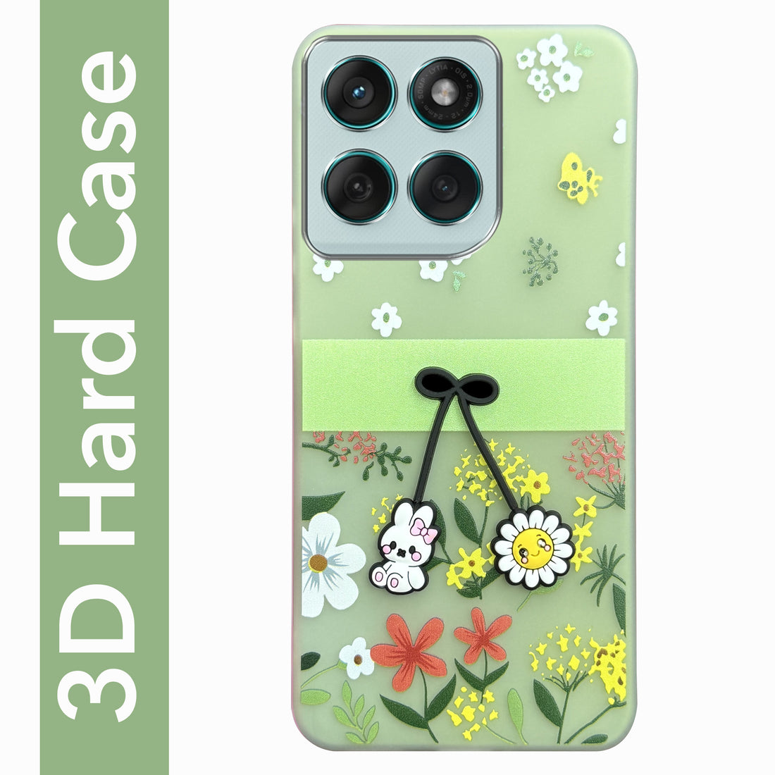 For Motorola Moto Edge 60 Fusion Back Cover Case (3D Cute Cartoons | Hard Back Side Soft | Matte Premium Finish | HD Printing)