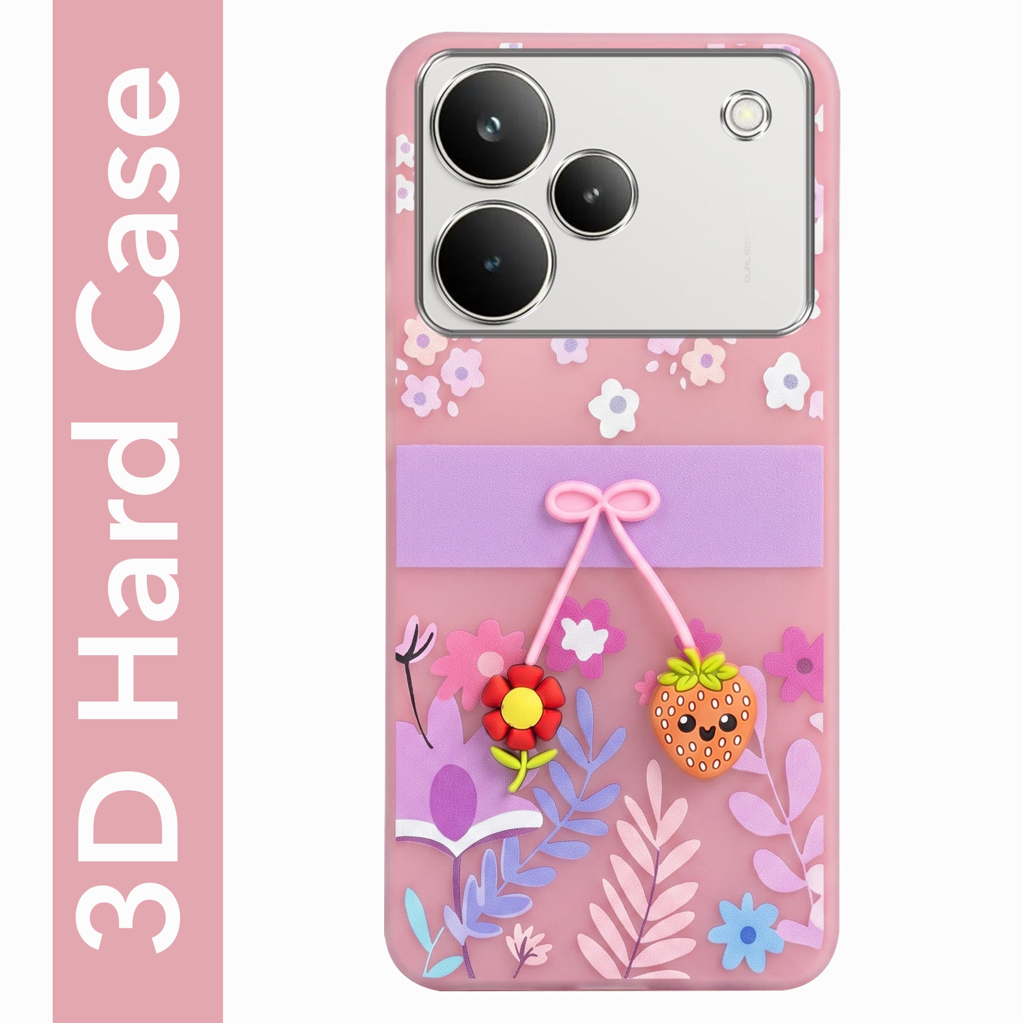 For Realme P4 Pro Back Cover Case (3D Cute Cartoons | Hard Back Side Soft | Matte Premium Finish | HD Printing)