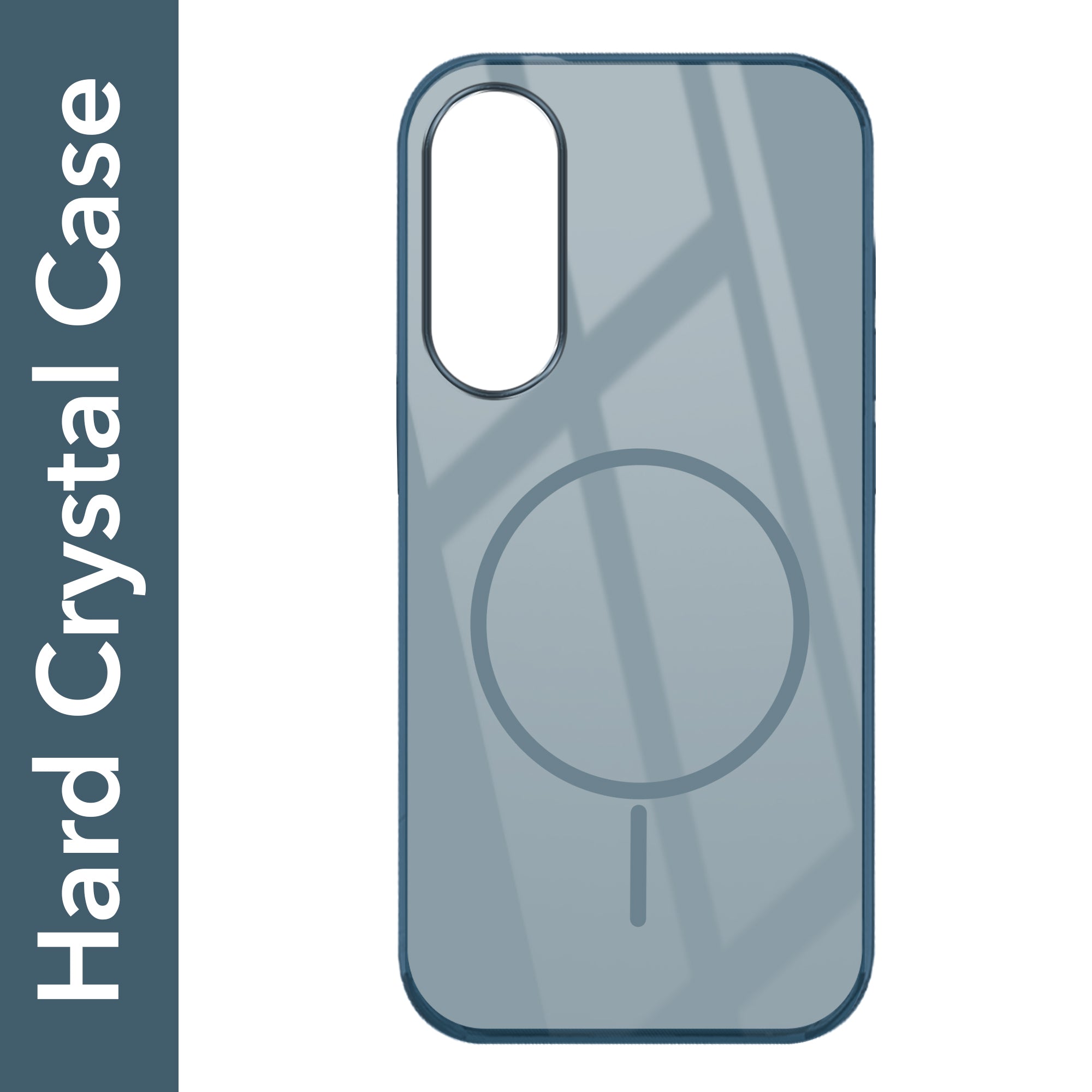 For Samsung Galaxy S25 Edge Back Cover Case (Crystal Clear Case | MagSafe Wireless Charging Support | Hard Anti Yellow | Camera Protection Bump)