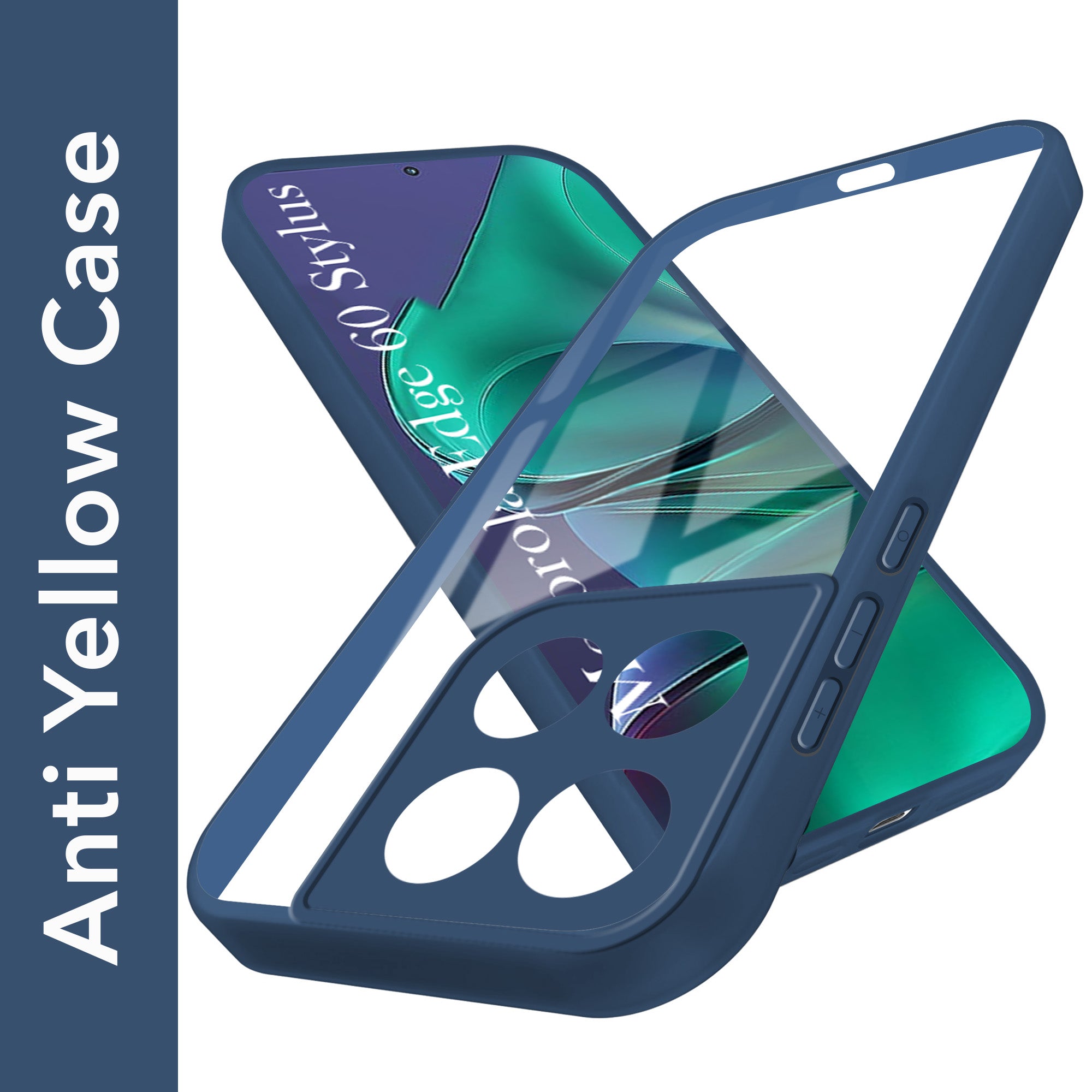 For Motorola Moto Edge 60 Stylus Back Cover Case (Lifetime Anti Yellow | Anti Scratch | Crystal Clear Shockproof)