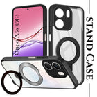 For Oppo A5X Back Cover Case (Kick Stand Ring Holder | Life time Anti Yellow | Camera Protection)