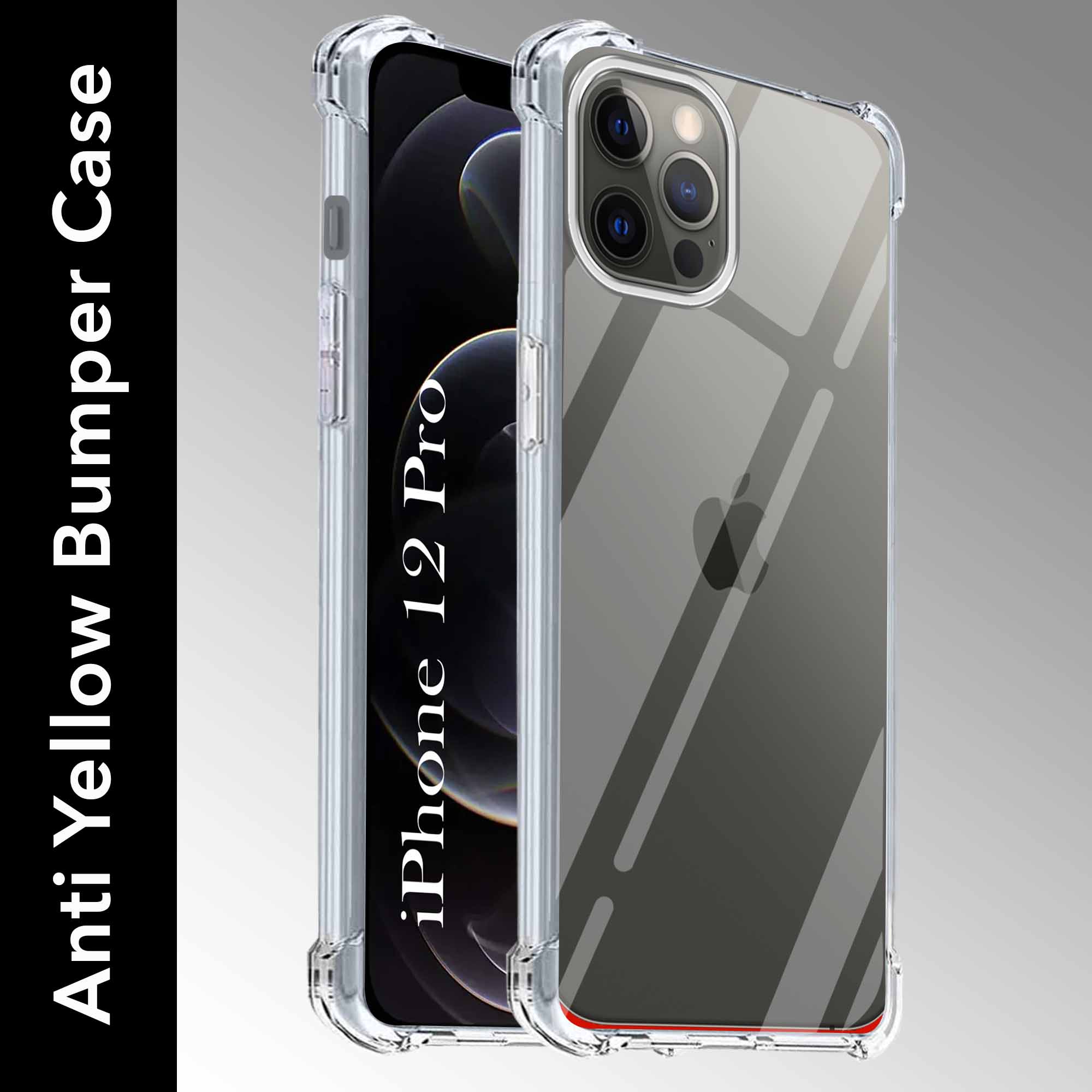 For Apple iPhone 12 Pro Back Cover (Shockproof Crystal Clear Case |  Drop & Camera Protection | Hard Polycarbonate)