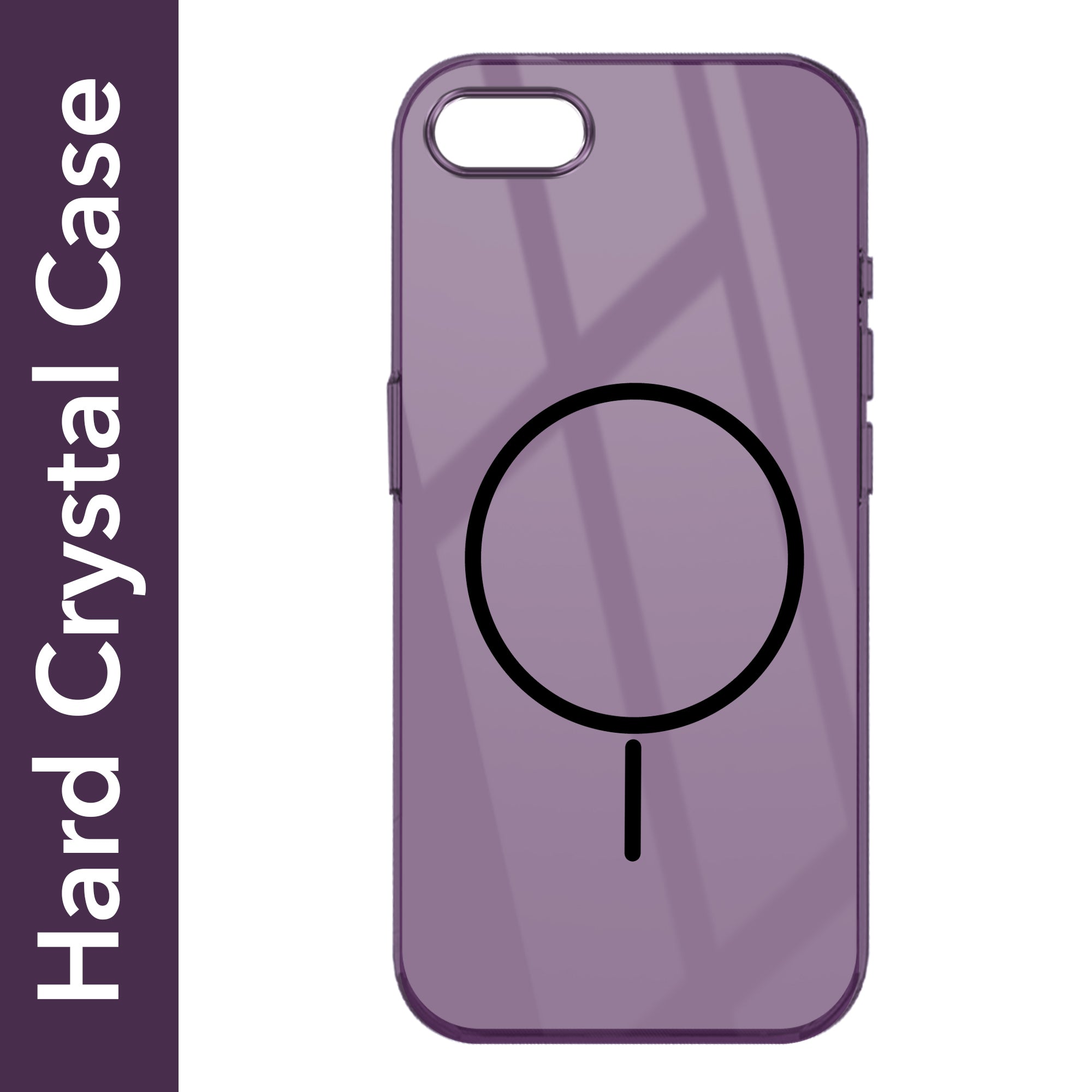 For iPhone SE 2020 | SE 2022 Back Cover Case (Crystal Clear Case | MagSafe Wireless Charging Support | Hard Anti Yellow | Camera Protection Bump)