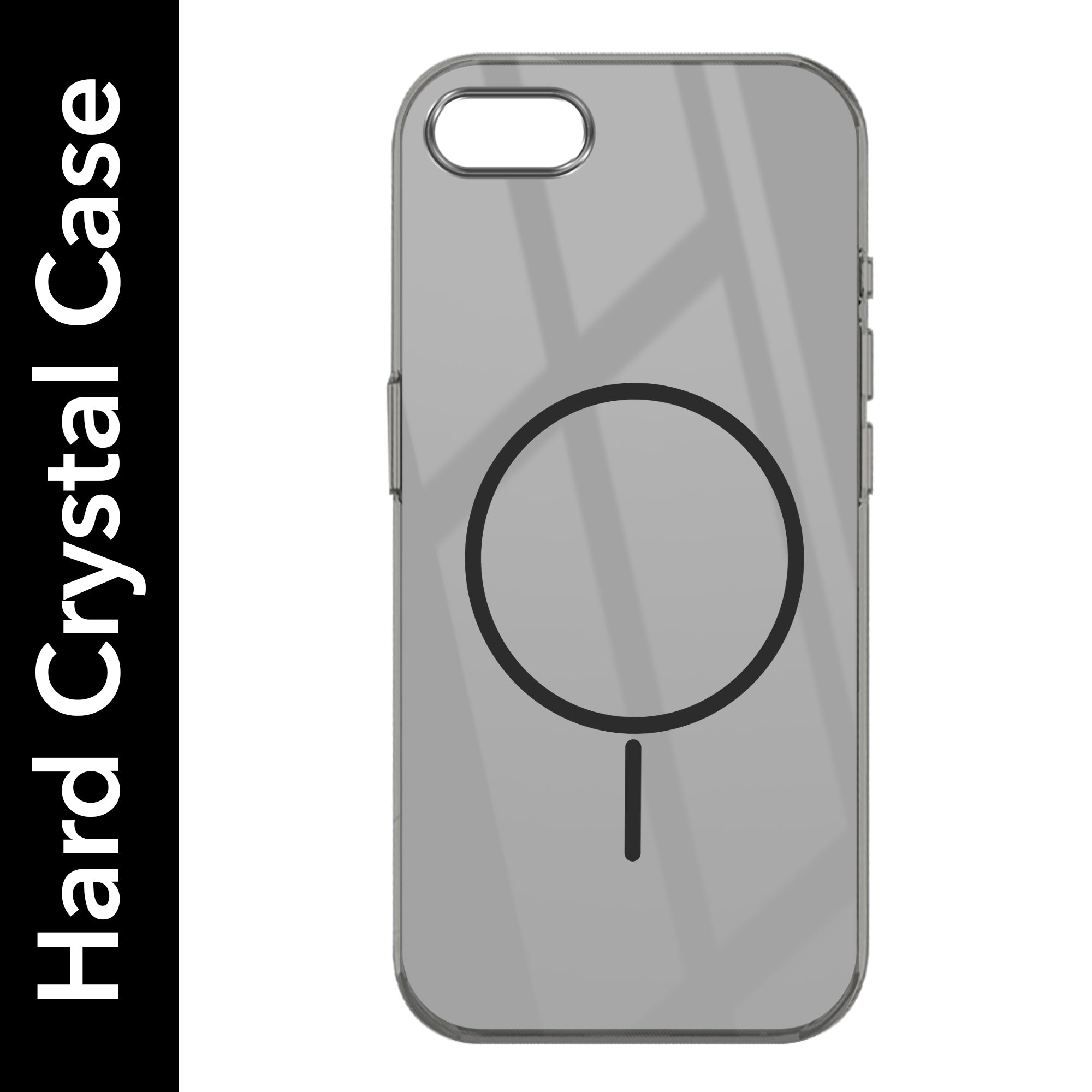 For iPhone SE 2020 | SE 2022 Back Cover Case (Crystal Clear Case | MagSafe Wireless Charging Support | Hard Anti Yellow | Camera Protection Bump)