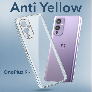 For OnePlus 9 Back Cover Case (Hard Anti Yellow Clear Case | Drop & Camera Protection | Shockproof Polycarbonate)