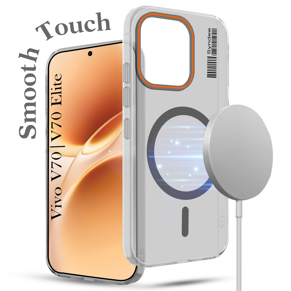 For Vivo V70 | Vivo V70 Elite 5G Back Cover Case (Soft Touch | Camera Bump Protection | MagSafe Compatible | Matte Finish)