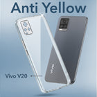For Vivo V20 Back Cover Case (Hard Anti Yellow Clear Case | Drop & Camera Protection | Shockproof Polycarbonate)