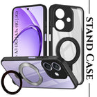 For Oppo A3X (4G/5G) | Oppo A3 5G Back Cover Case (Kick Stand Ring Holder | Life time Anti Yellow | Camera Protection)