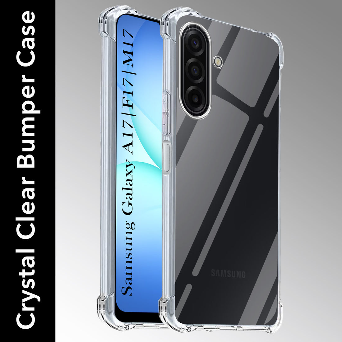 For Samsung Galaxy A17 | Samsung F17 | Samsung M17 Back Cover Shockproof Crystal-Clear 5G (Drop & Camera Protection | Hard Polycarbonate)