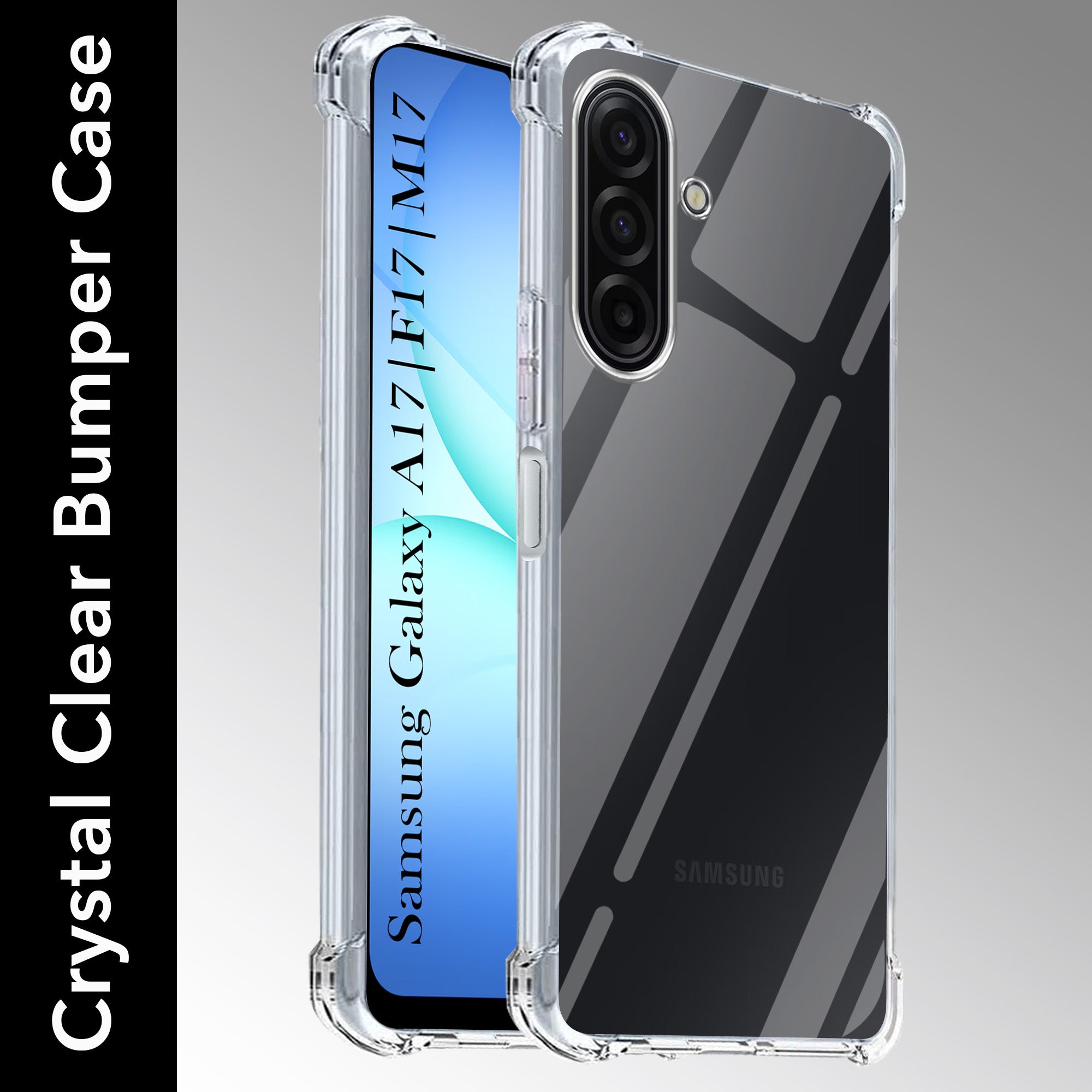 For Samsung Galaxy A17 | Samsung F17 | Samsung M17 Back Cover Shockproof Crystal-Clear 5G (Drop & Camera Protection | Hard Polycarbonate)