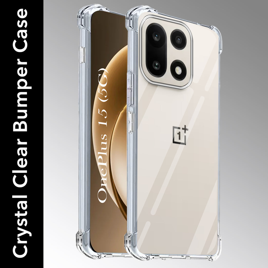 For OnePlus 15 5G  Back Cover Shockproof Crystal-Clear (Drop & Camera Protection | Hard Polycarbonate)