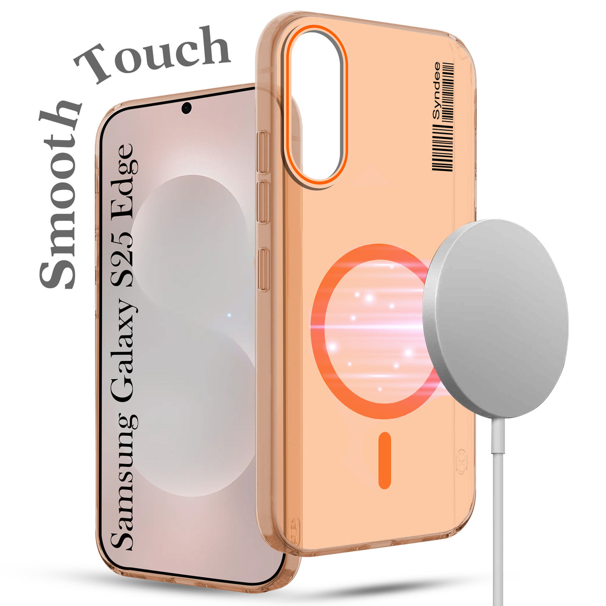 For Samsung Galaxy S25 Edge Back Cover Case (Soft Touch | Camera Bump Protection | MagSafe Compatible | Matte Finish)