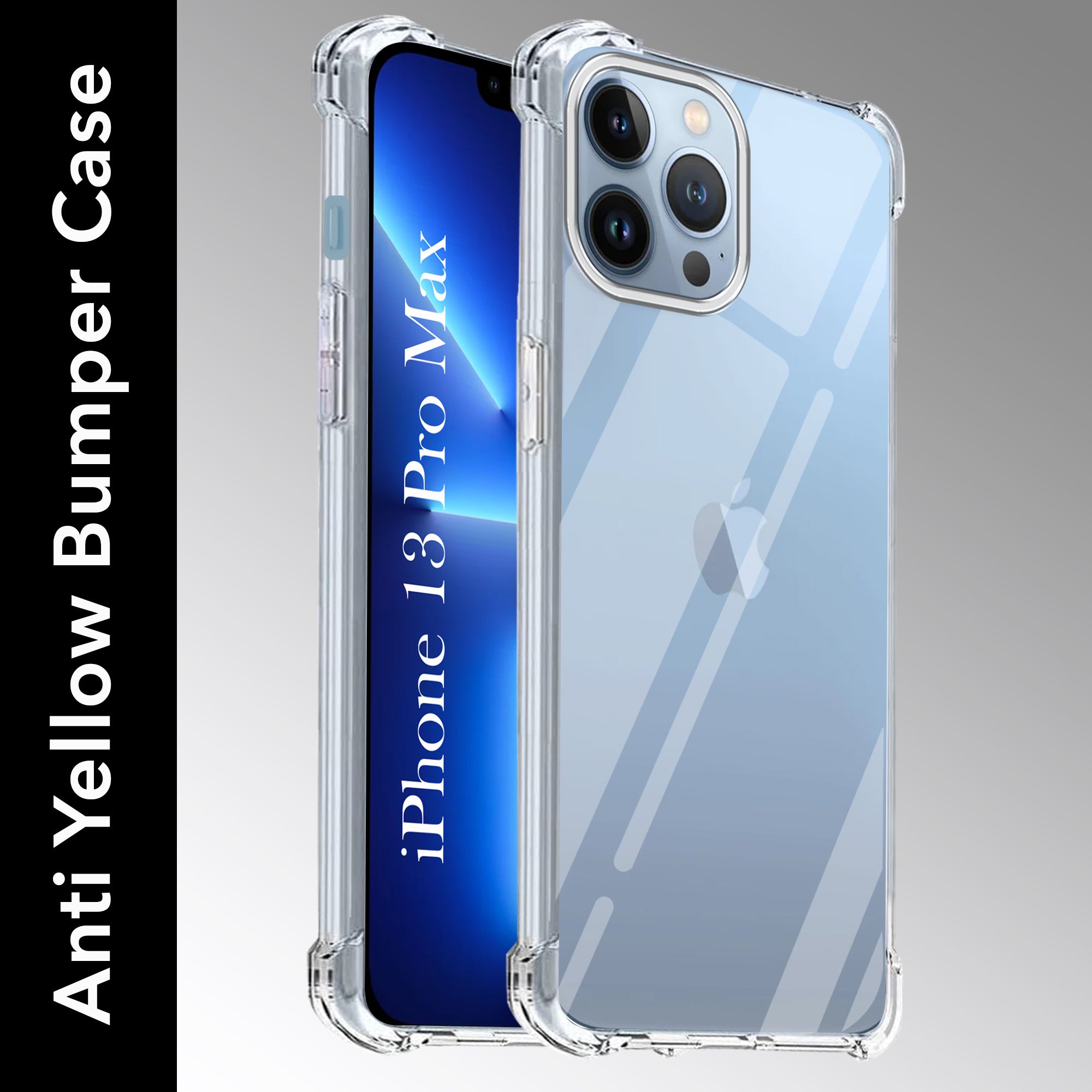 For Apple iPhone 13 Pro Max Back Cover (Shockproof Crystal Clear Case |  Drop & Camera Protection | Hard Polycarbonate)