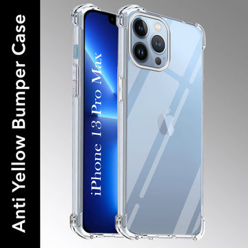 For Apple iPhone 13 Pro Max Back Cover (Shockproof Crystal Clear Case |  Drop & Camera Protection | Hard Polycarbonate)