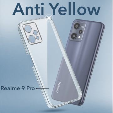 For Realme 9 Pro Back Cover Case (Hard Anti Yellow Clear Case | Drop & Camera Protection | Shockproof Polycarbonate)