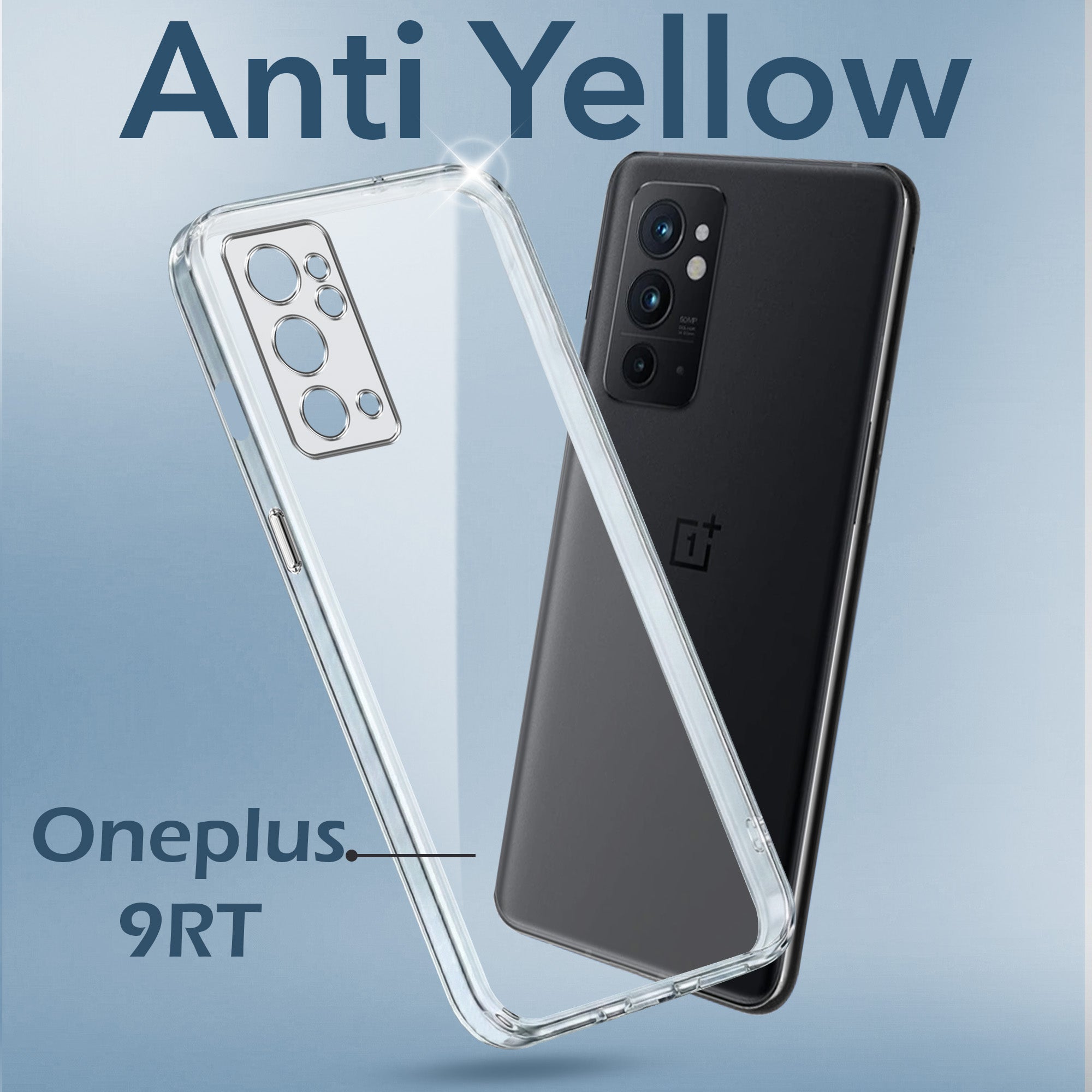 One Plus 9 R Cover Back For OnePlus 9RT 5G Back Cover Case (Hard Anti Yellow Clear Case | Drop ...