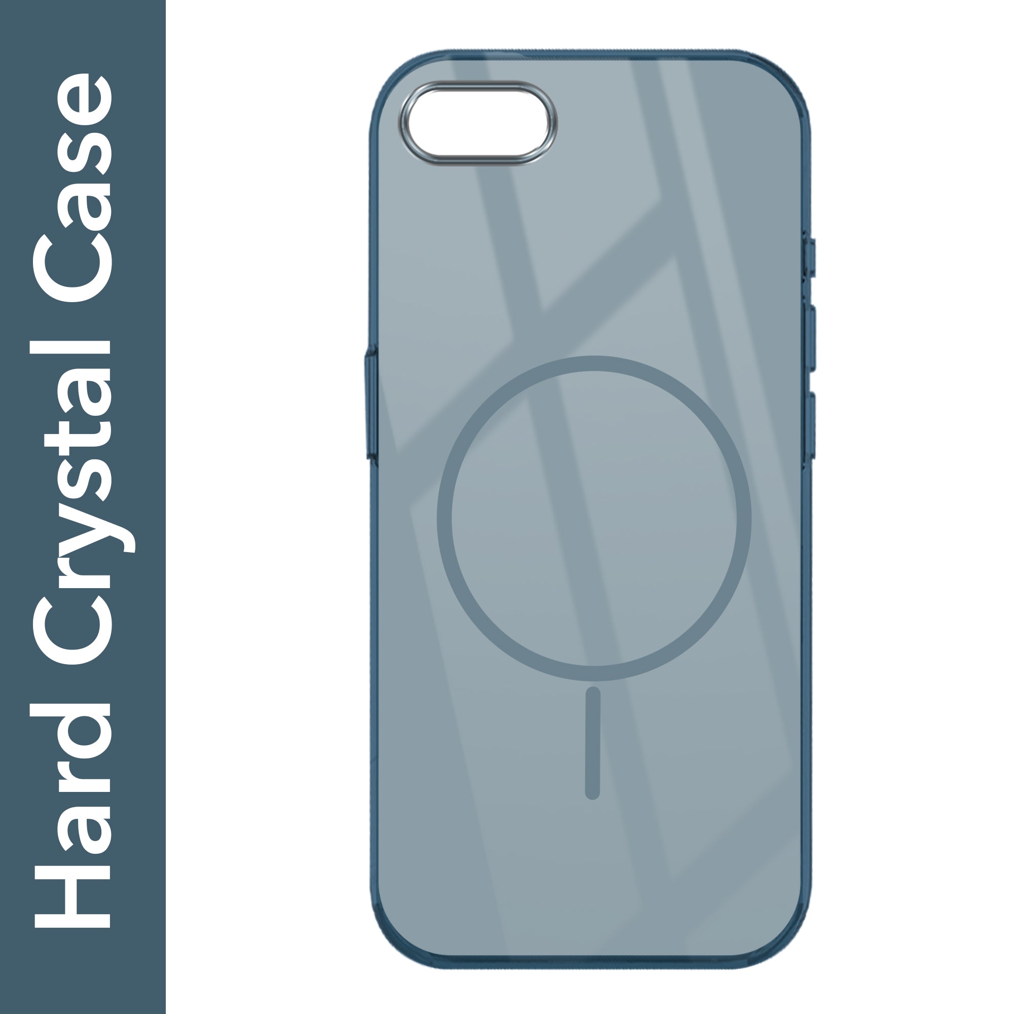 For iPhone SE 2020 | SE 2022 Back Cover Case (Crystal Clear Case | MagSafe Wireless Charging Support | Hard Anti Yellow | Camera Protection Bump)