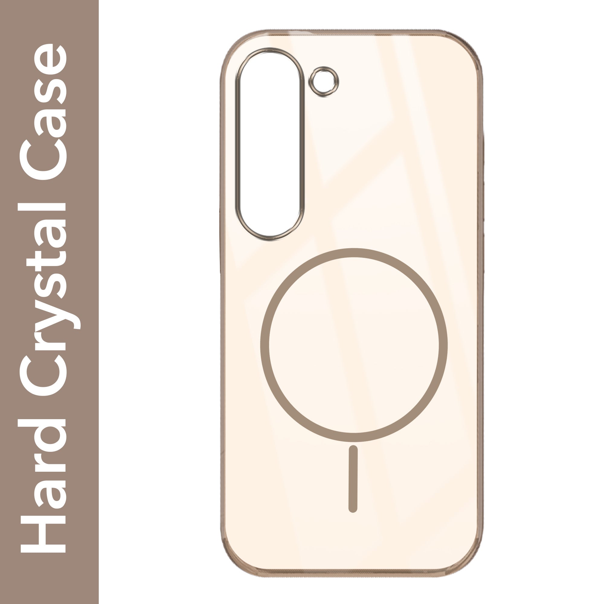 For Samsung Galaxy S23 5G Back Cover Case (Crystal Clear Case | MagSafe Wireless Charging Support | Hard Anti Yellow | Camera Protection Bump)