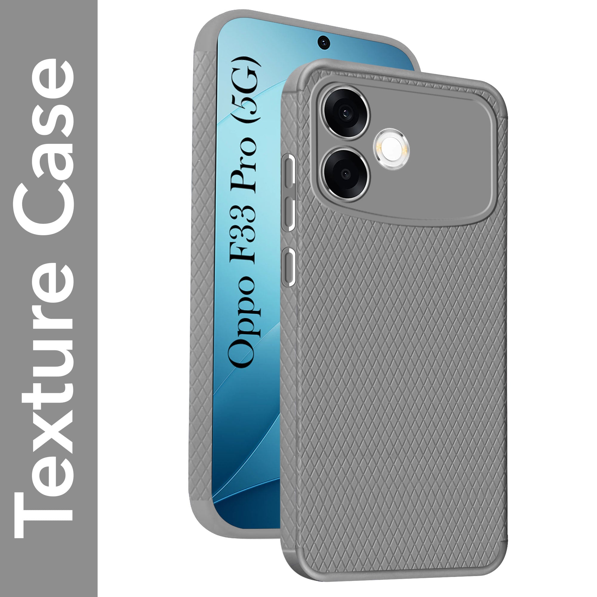 For Oppo F33 Pro 5G Back Cover Case Liquid Silicone (Camera Protection | Side Grip Texture | Soft and Flexible)