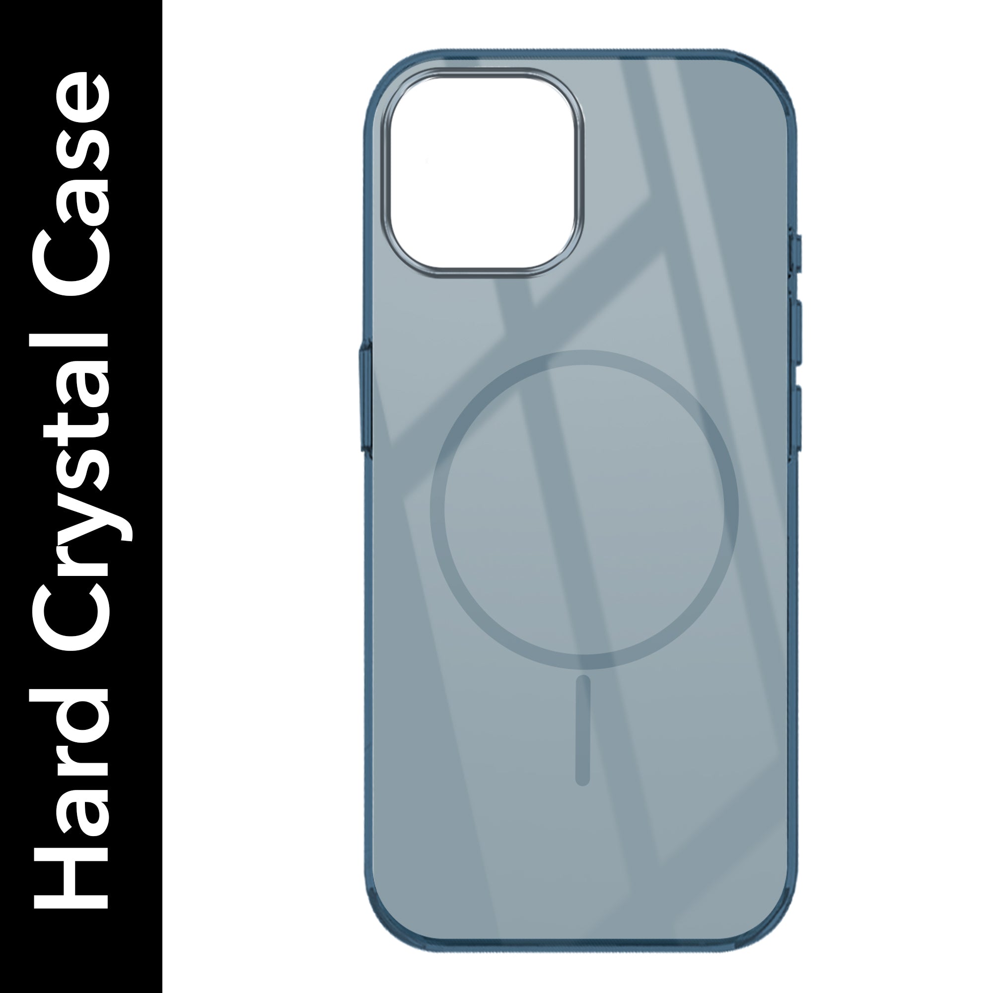 For Apple iPhone 15 Back Cover Case (Crystal Clear Case | MagSafe Wireless Charging Support | Hard Anti Yellow | Camera Protection Bump)