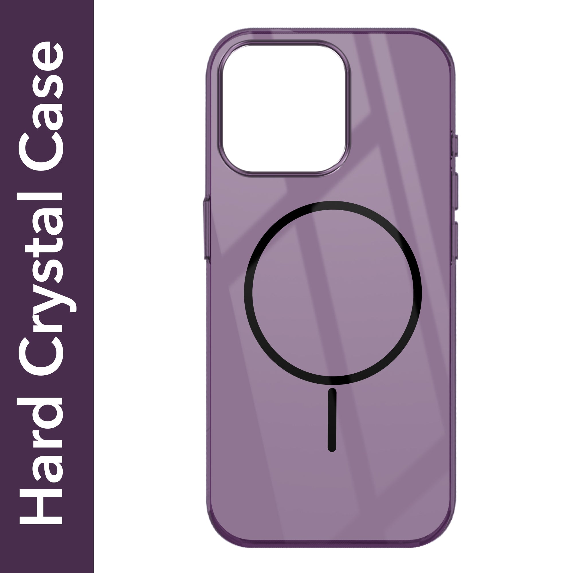 For Apple iPhone 16 Pro Max Back Cover Case (Crystal Clear Case | MagSafe Wireless Charging Support | Hard Anti Yellow | Camera Protection Bump)