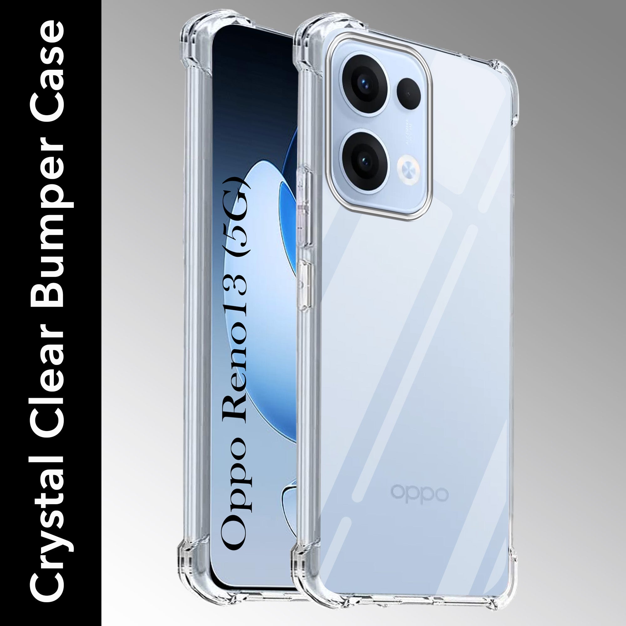 For Oppo Reno13 5G | Oppo Reno 13 5G Shockproof Crystal-Clear Back Cover (Drop & Camera Protection | Hard Polycarbonate)