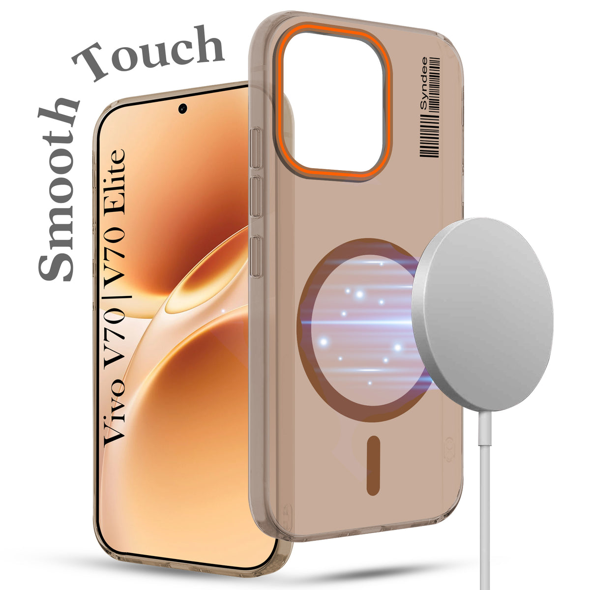 For Vivo V70 | Vivo V70 Elite 5G Back Cover Case (Soft Touch | Camera Bump Protection | MagSafe Compatible | Matte Finish)