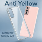 For Samsung Galaxy S21 5G | S21 4G Back Cover Case (Hard Anti Yellow Clear Case | Drop & Camera Protection | Shockproof Polycarbonate)