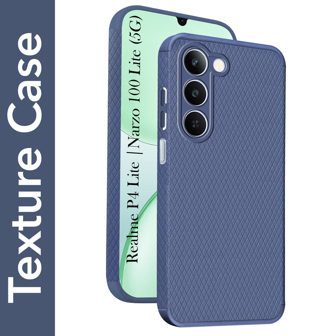 For Realme P4 Lite 5G | Realme Narzo 100 Lite 5G Back Cover Case Liquid Silicone (Camera Protection | Side Grip Texture | Soft and Flexible)