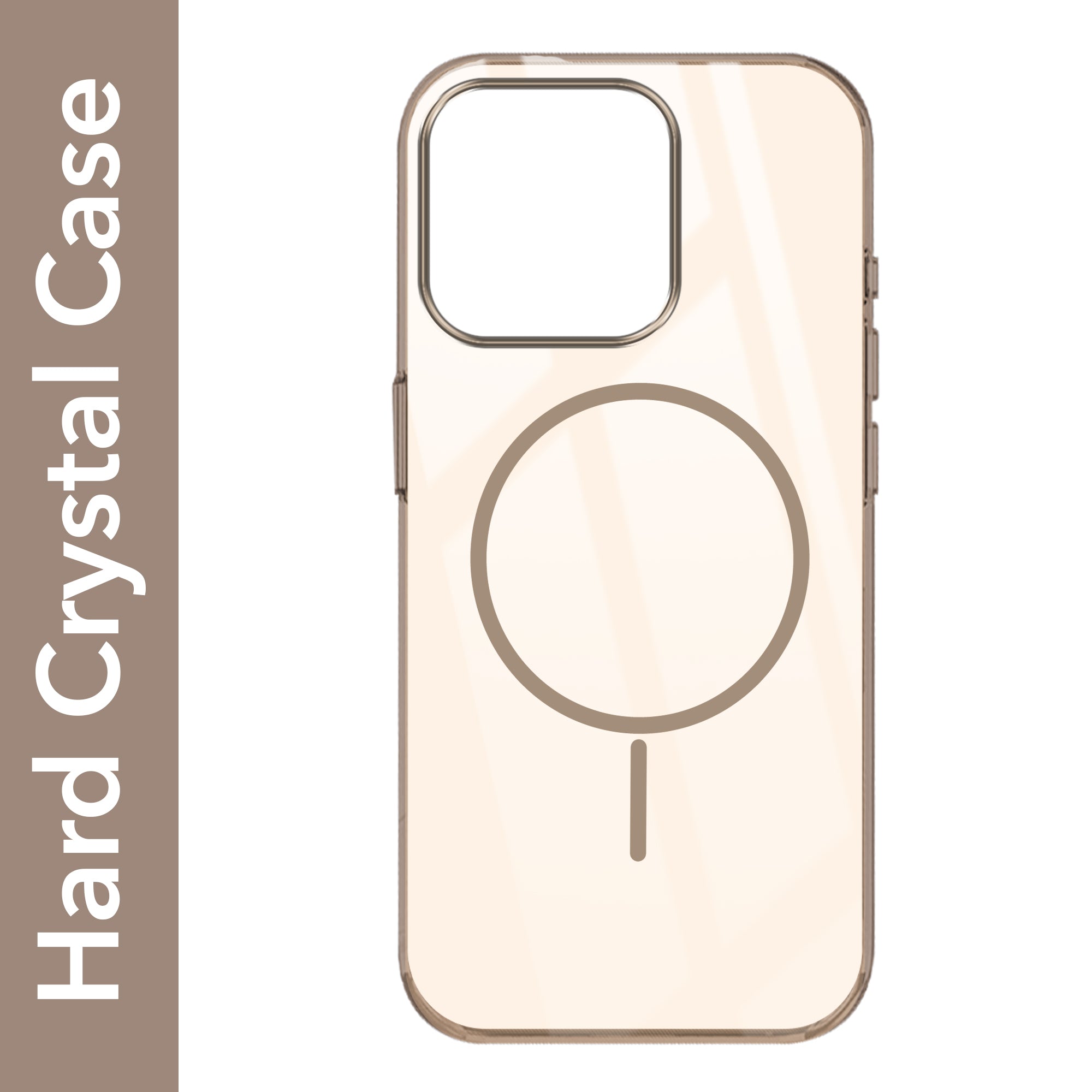 For Apple iPhone 13 Pro Back Cover Case (Crystal Clear Case | MagSafe Wireless Charging Support | Hard Anti Yellow | Camera Protection Bump)