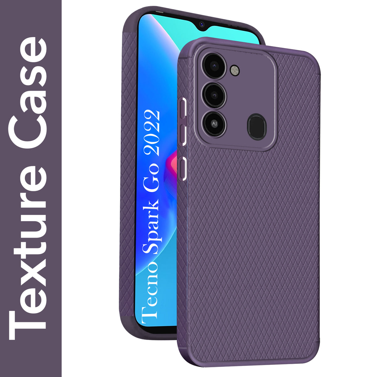 For Tecno Spark Go 2022 Back Cover Case (Liquid Silicone | Side Grip | Camera Protection)