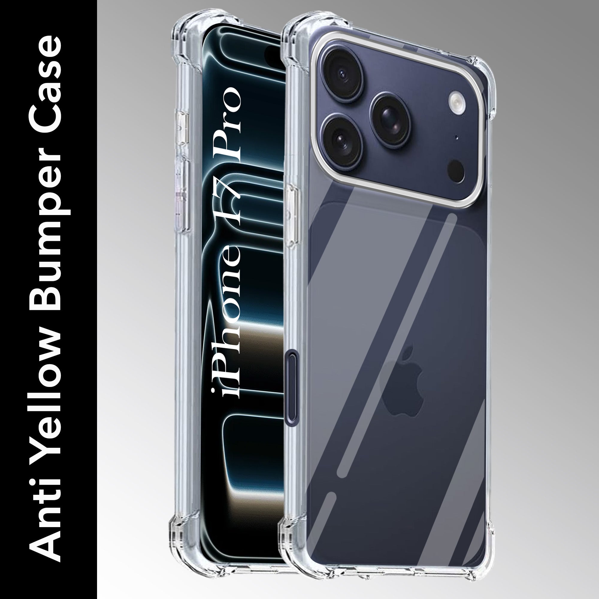 For Apple iPhone 17 Pro Back Cover (Drop & Camera Protection | Hard Polycarbonate)