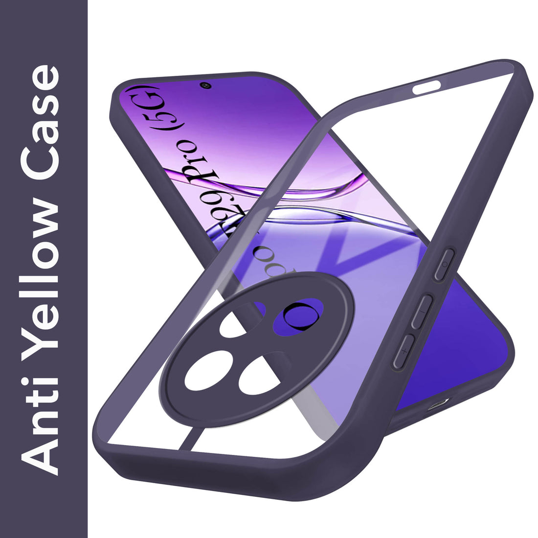 For Oppo F29 Pro Back Cover Case (Lifetime Anti Yellow | Anti Scratch | Crystal Clear Shockproof)