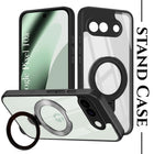 For Google Pixel 10a Back Cover Case (Kick Stand Ring Holder | Life time Anti Yellow | Camera Protection)