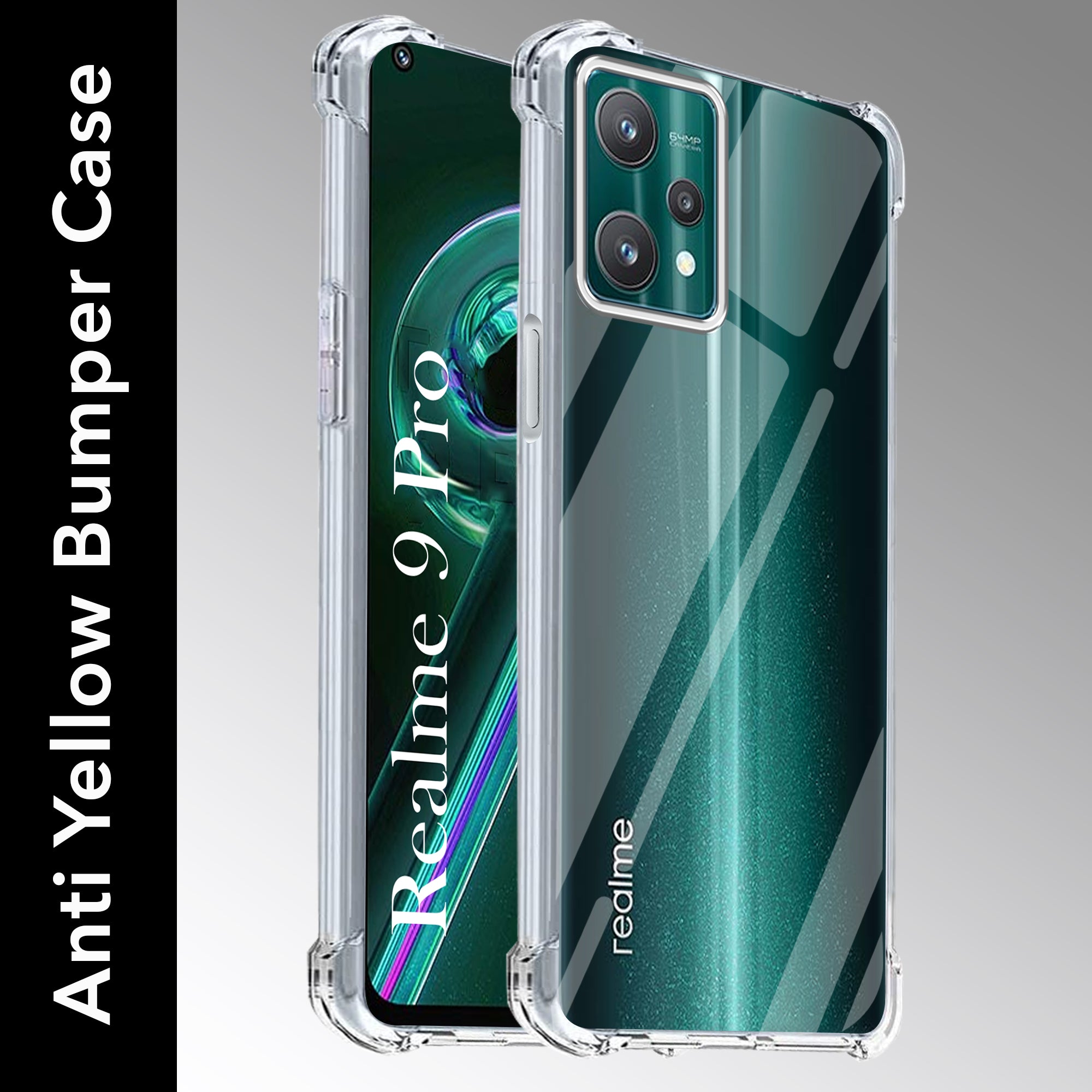 For Realme 9 Pro Back Cover (Shockproof Crystal Clear Case |  Drop & Camera Protection | Hard Polycarbonate)