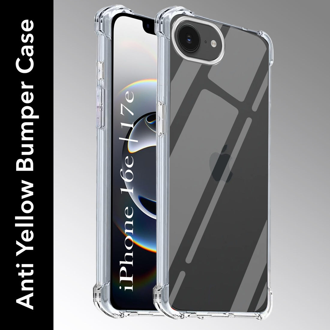 For Apple iPhone 16e | iPhone 17e Back Cover (Shockproof Crystal Clear Case |  Drop & Camera Protection | Hard Polycarbonate)
