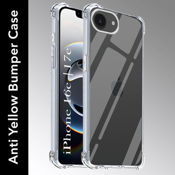 For Apple iPhone 16e | iPhone 17e Back Cover (Shockproof Crystal Clear Case |  Drop & Camera Protection | Hard Polycarbonate)