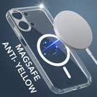 For Vivo Y05 4G | Vivo T5 Lite 5G Back Cover Case Lifetime Anti-Yellow MagSafe Compatible Clear (Sleek Hard Crystal | Shockproof and Camera Protection)