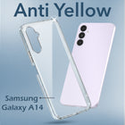 For Samsung Galaxy A14 4G | 5G Back Cover Case (Hard Anti Yellow Clear Case | Drop & Camera Protection | Shockproof Polycarbonate)