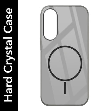 For Samsung Galaxy S25 Edge Back Cover Case (Crystal Clear Case | MagSafe Wireless Charging Support | Hard Anti Yellow | Camera Protection Bump)