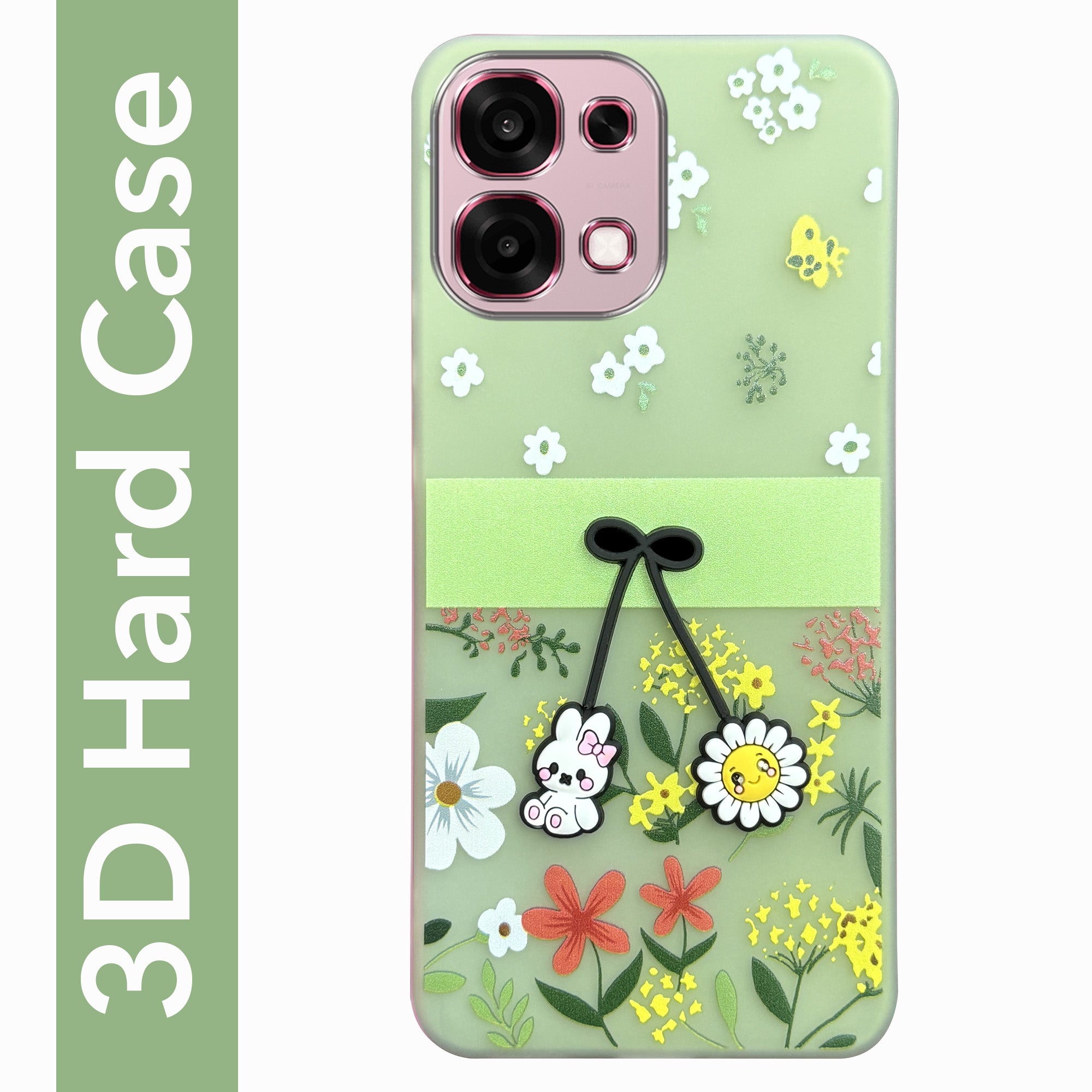 For Oppo F31 5G | Oppo F33 5G Back Cover Case (3D Cute Cartoons | Hard Back Side Soft | Matte Premium Finish | HD Printing)