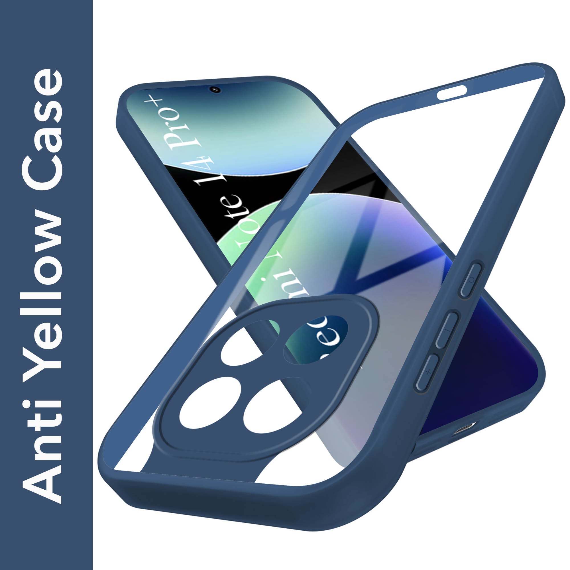 For Redmi Note 14 Pro Plus Back Cover Case (Lifetime Anti Yellow | Anti Scratch | Crystal Clear Shockproof)