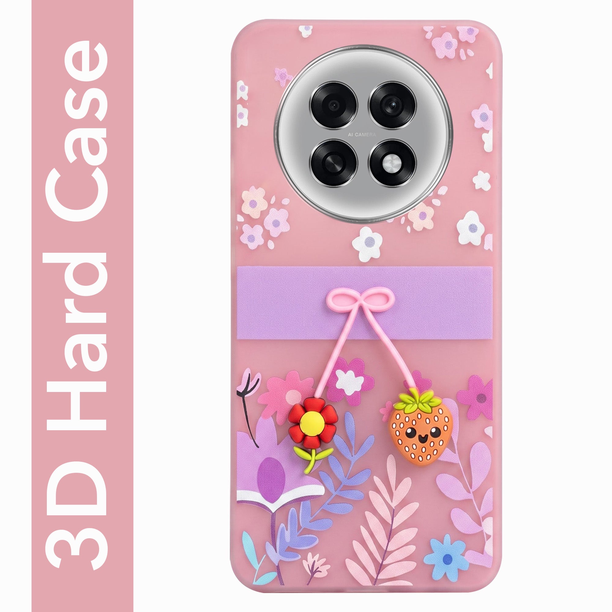 For Oppo F31 Pro Plus Back Cover Case (3D Cute Cartoons | Hard Back Side Soft | Matte Premium Finish | HD Printing)