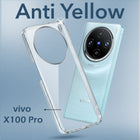 For Vivo X100 Pro 5G Back Cover Case (Hard Anti Yellow Clear Case | Drop & Camera Protection | Shockproof Polycarbonate)