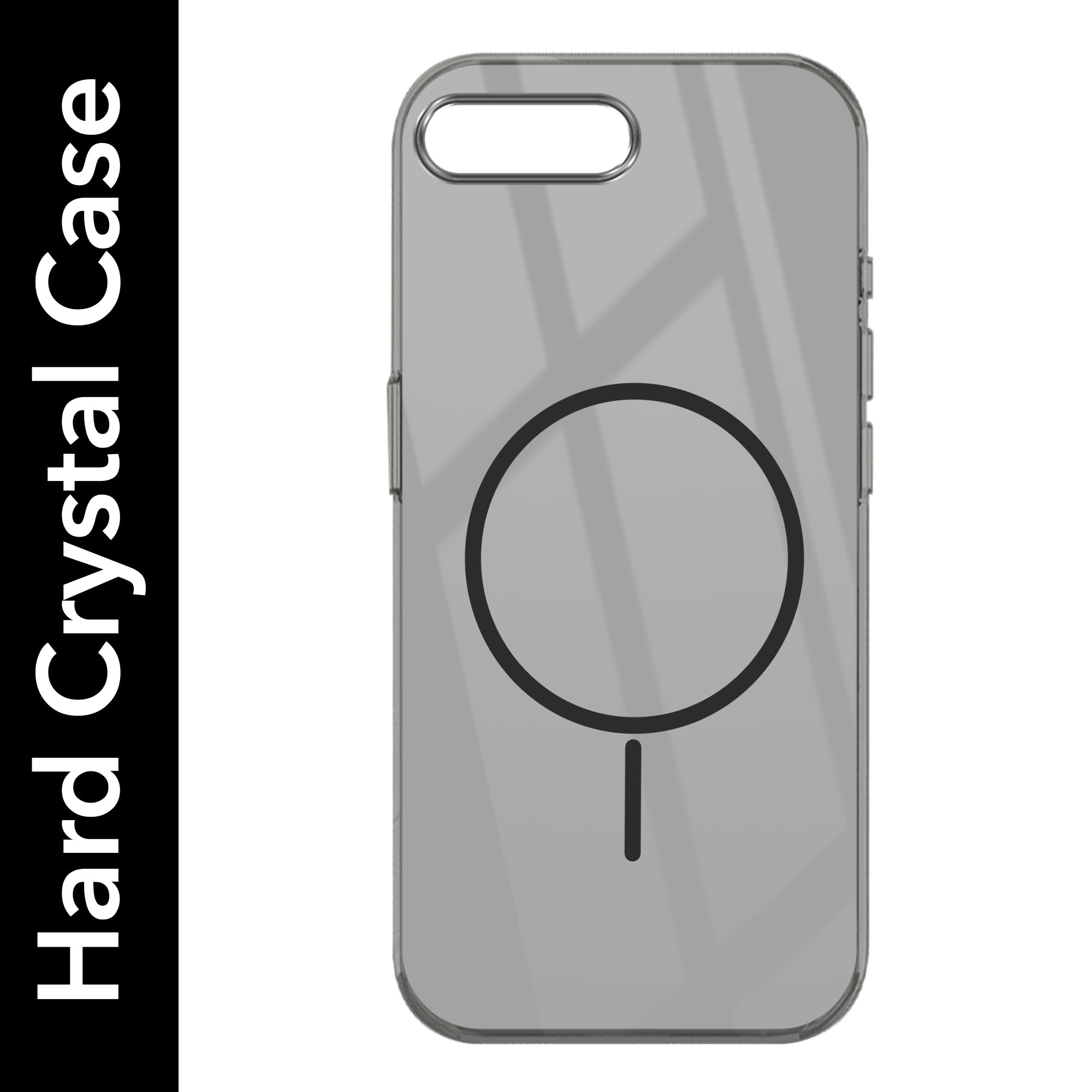 For Apple iPhone 7 Plus | iPhone 8 Plus Back Cover Case (Crystal Clear Case | MagSafe Wireless Charging Support | Hard Anti Yellow | Camera Protection Bump)