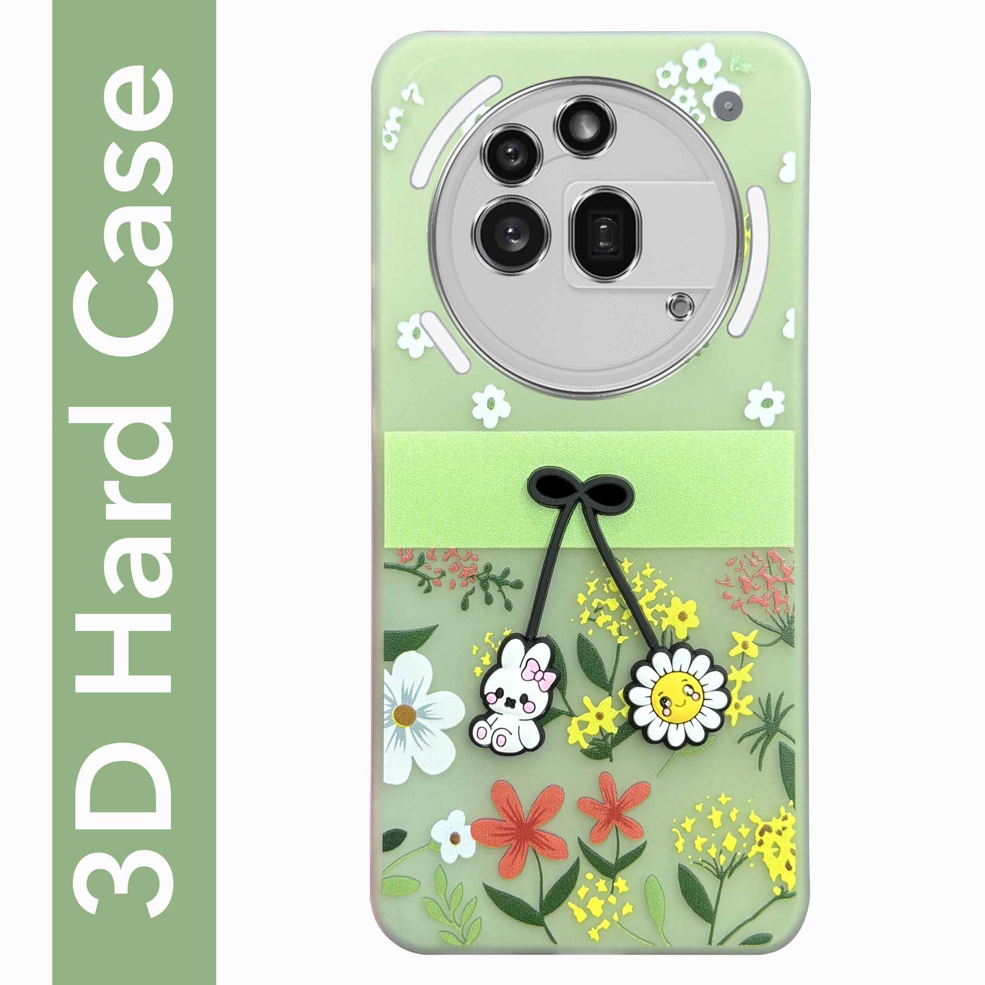 For Nothing Phone 3A Pro 5G Back Cover Case (3D Cute Cartoons | Hard Back Side Soft | Matte Premium Finish | HD Printing)
