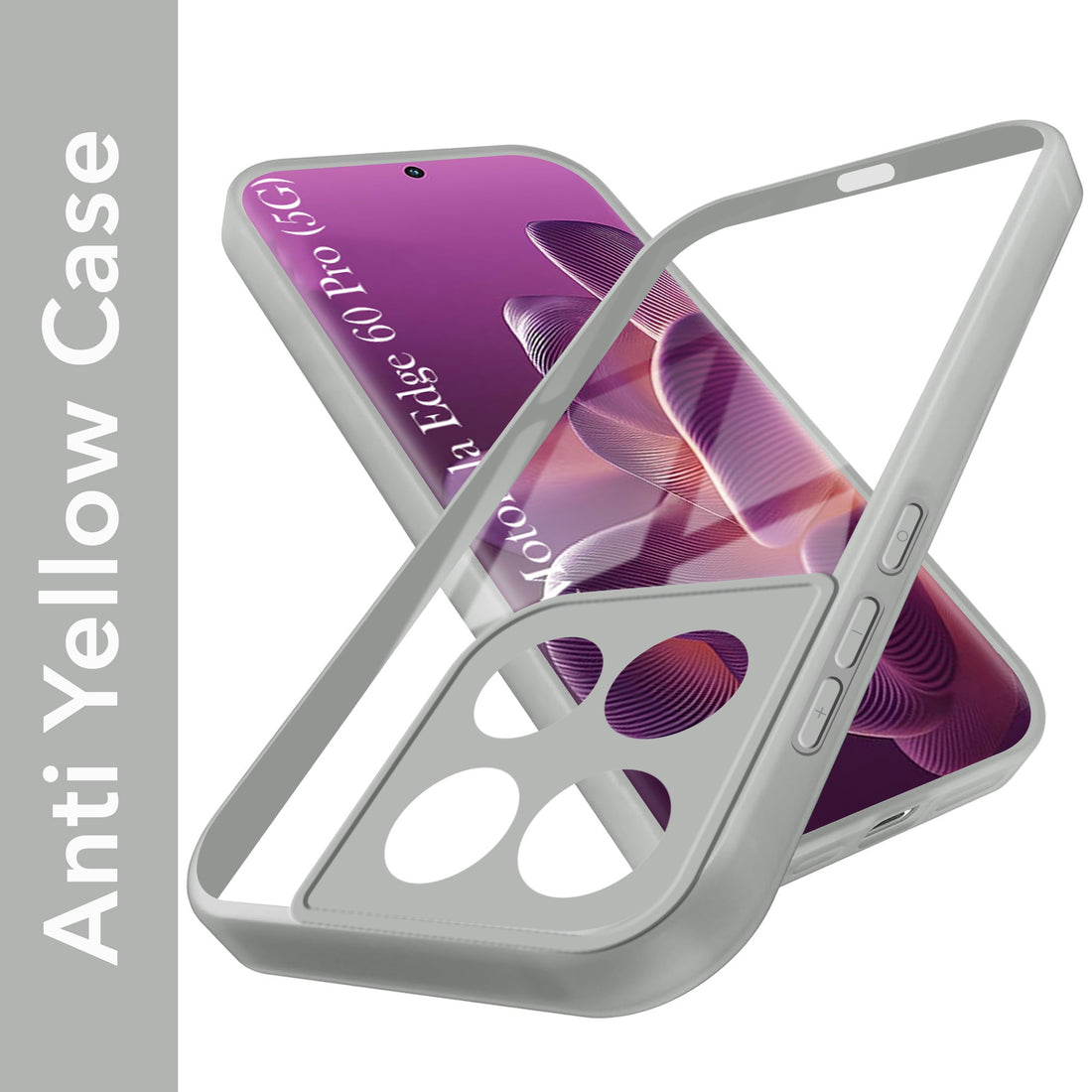 For Motorola Moto Edge 60 Pro Back Cover Case (Lifetime Anti Yellow | Anti Scratch | Crystal Clear Shockproof)